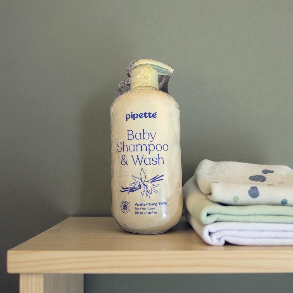 Pipette Baby Shampoo & Wash Vanilla + Ylang Ylang 11.8‎ oz Gentle Cleanser